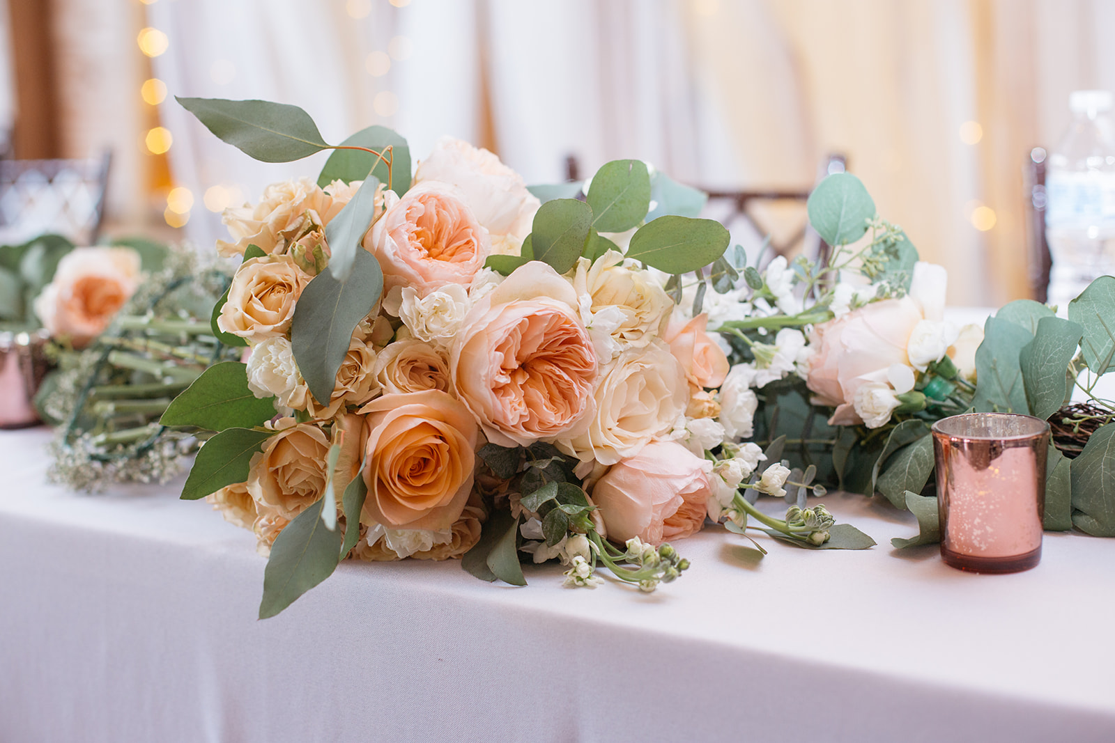 Gorgeous ombre peach bouquet | Houston Wedding Packages Flowers 
