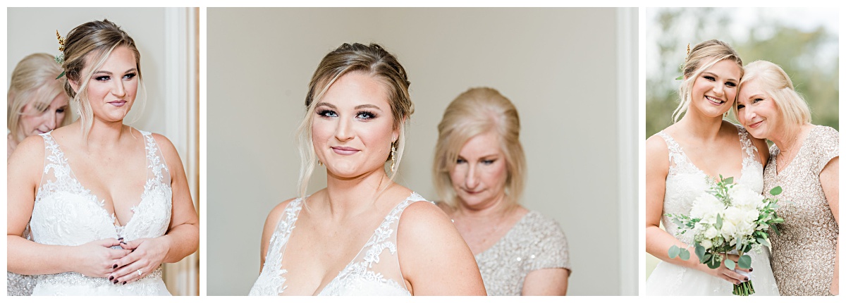 The Bride and her mother getting ready | Pre-wedding photos at Emery's Buffalo Creek 