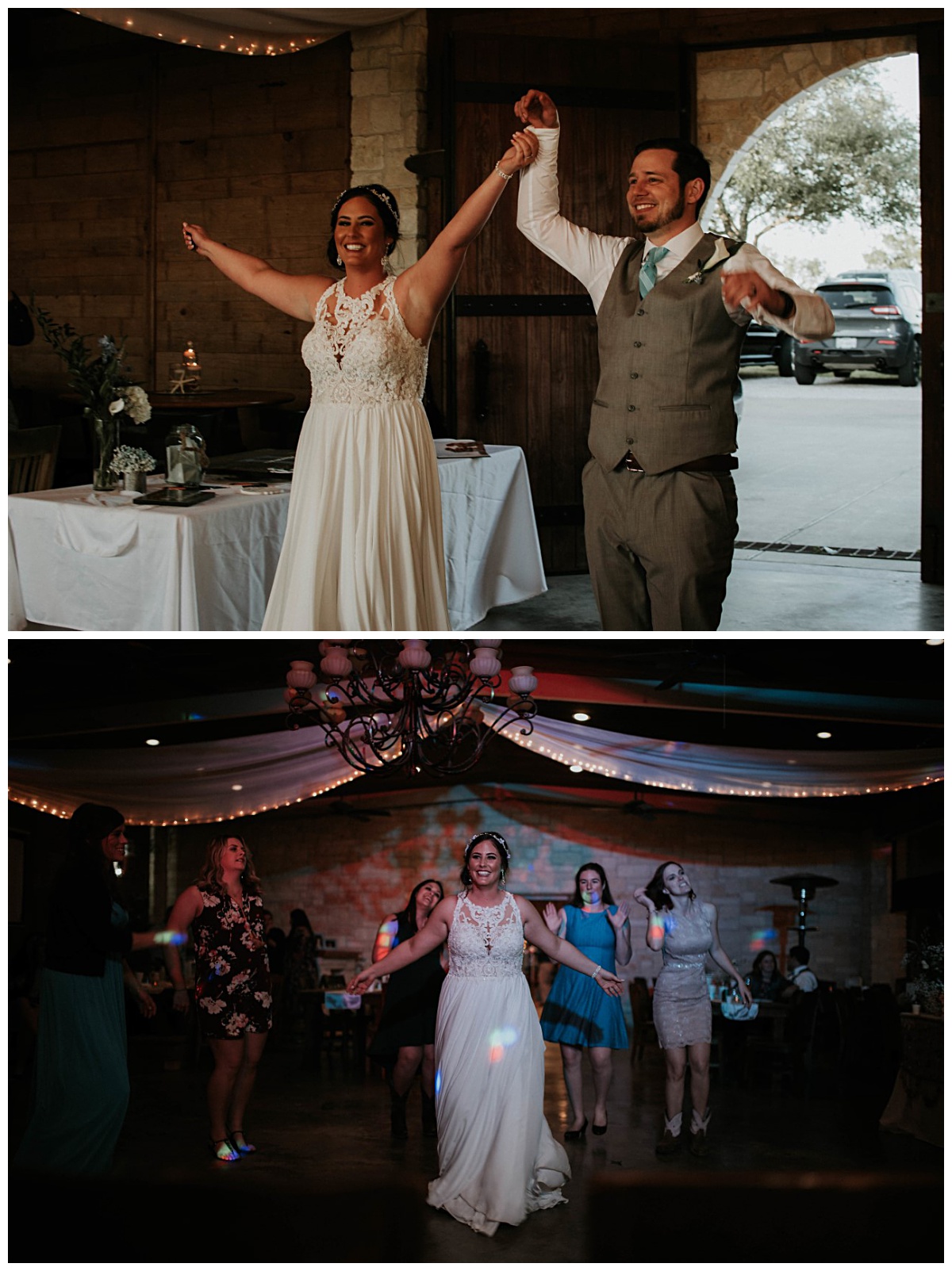 Bring it On Reception at Houston's Indoor Outdoor Venue | Ocean Blue inspired wedding at Emery's Buffalo Creek 