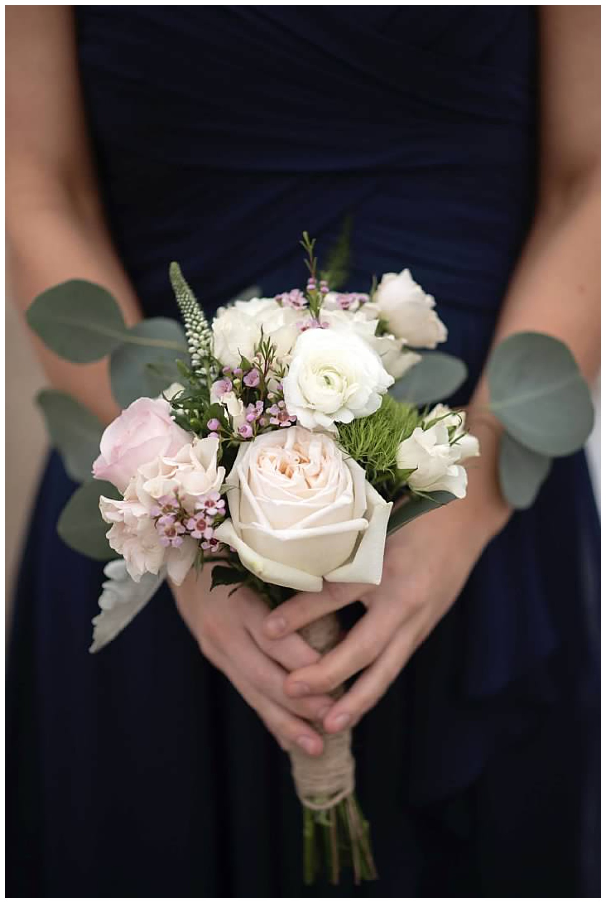 Posy Style Bridesmaid Bouquet by Emery's Buffalo Creek Floral team for a Texas Winter Wedding