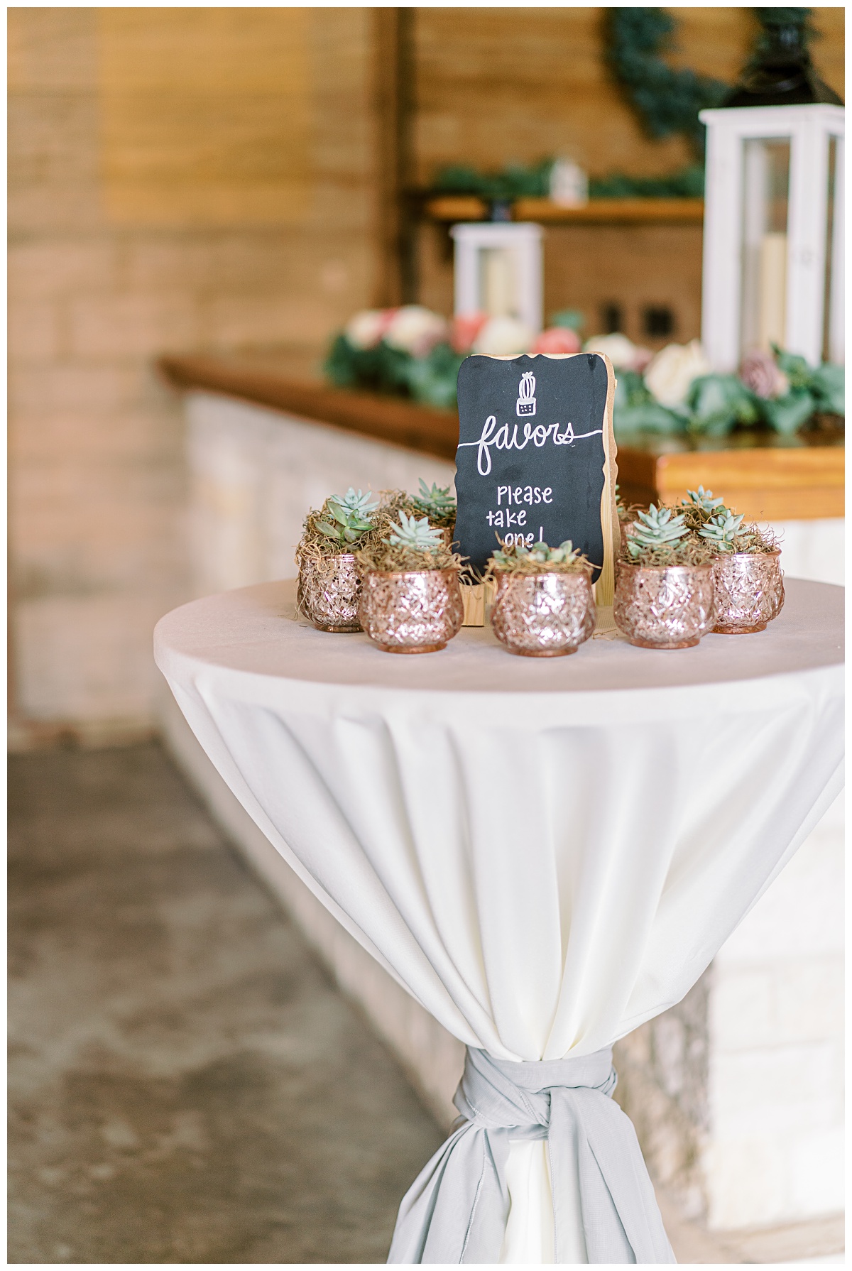 Succulent favors are always good | Wild and Lush style shoot at Emery's Buffalo Creek 